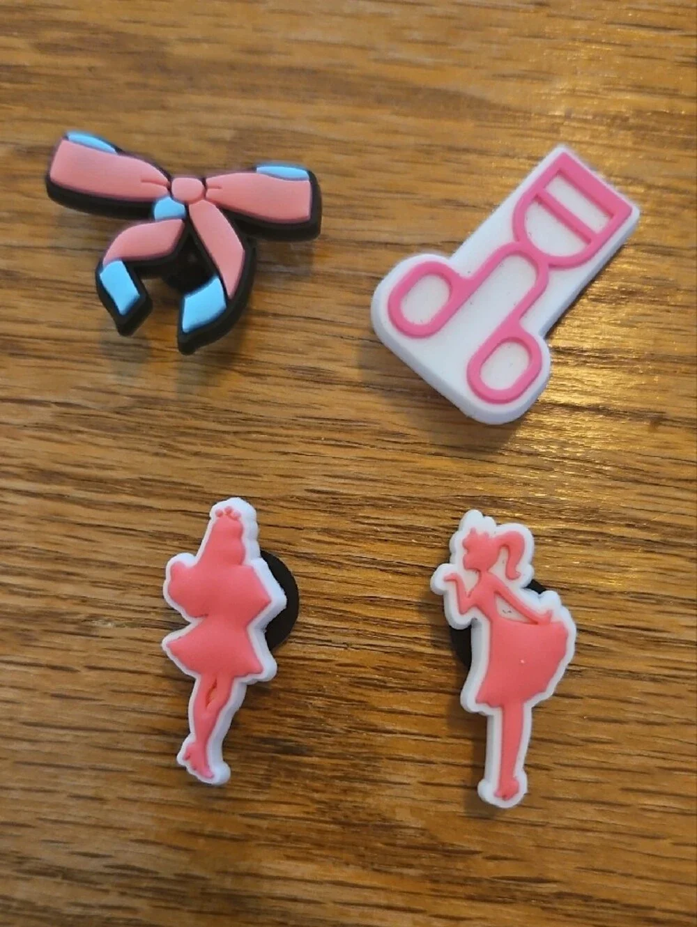 Girly/pink Shoe Charms